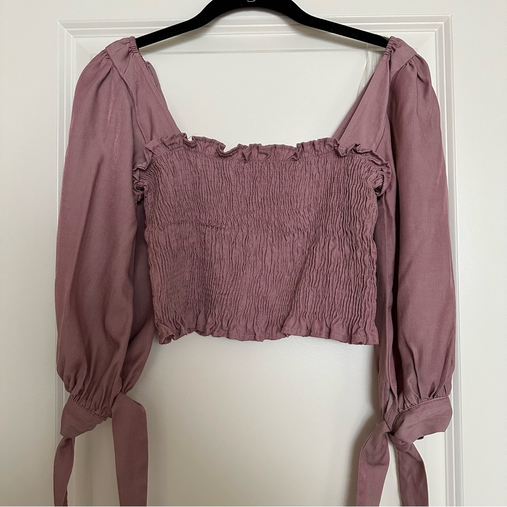 Pink Ruched Blouse
